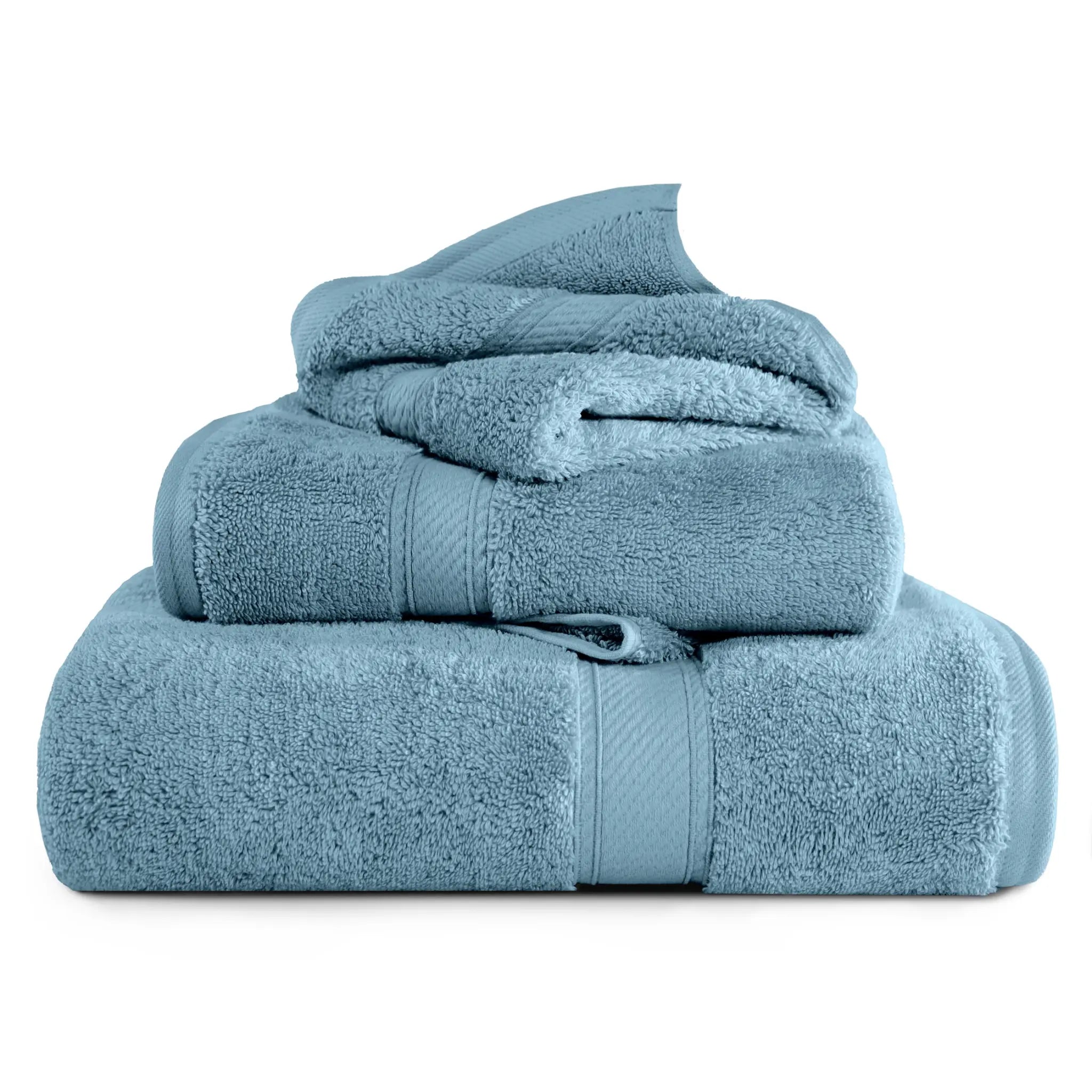 Egyptian Cotton Madison Plush Towel Set 3 Piece - Egyptian Cotton Towel Set by Superior Brand
