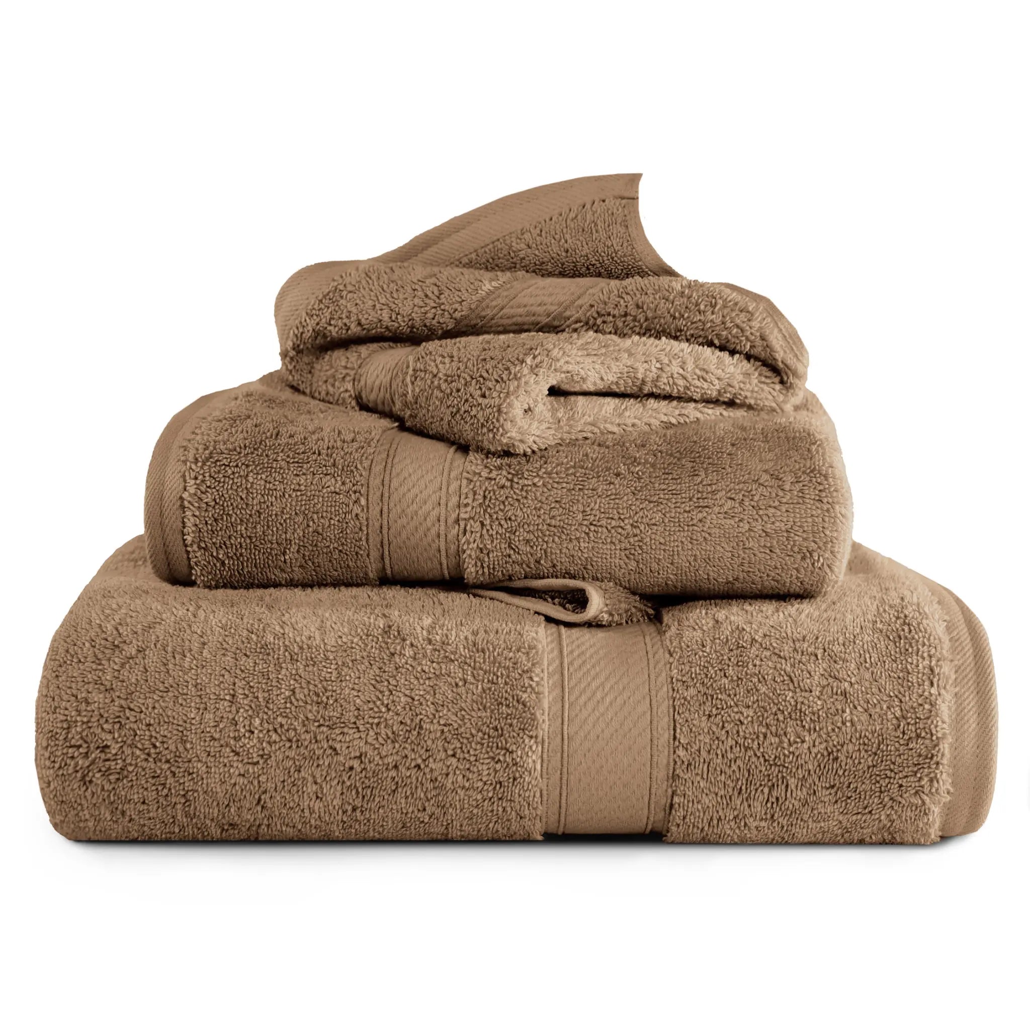 Egyptian Cotton Madison Plush Towel Set 3 Piece - Egyptian Cotton Towel Set by Superior Brand