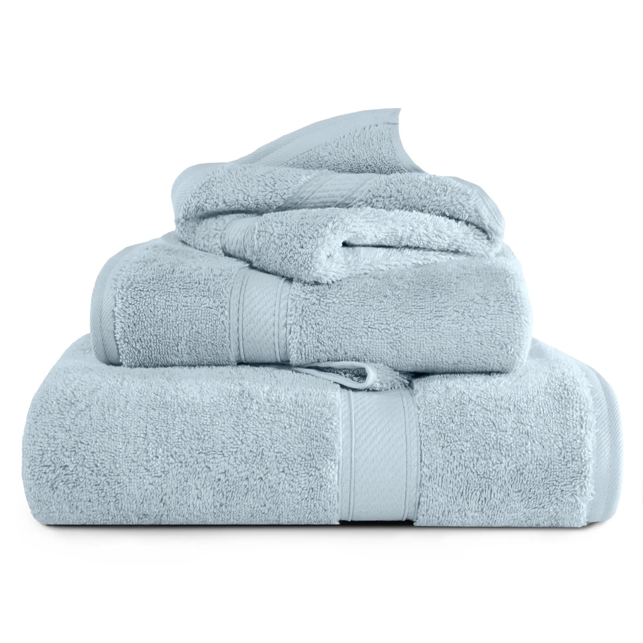 Egyptian Cotton Madison Plush Towel Set 3 Piece - Egyptian Cotton Towel Set by Superior Brand
