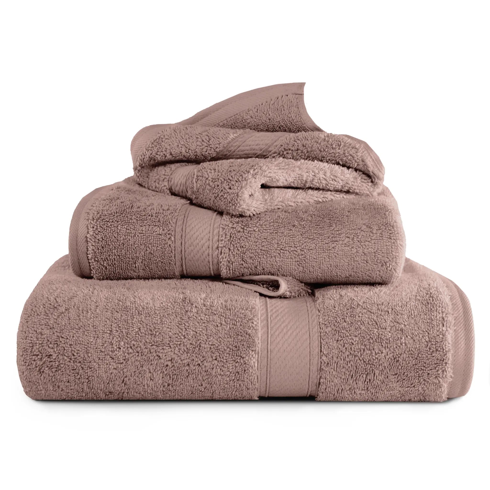 Egyptian Cotton Madison Plush Towel Set 3 Piece - Egyptian Cotton Towel Set by Superior Brand