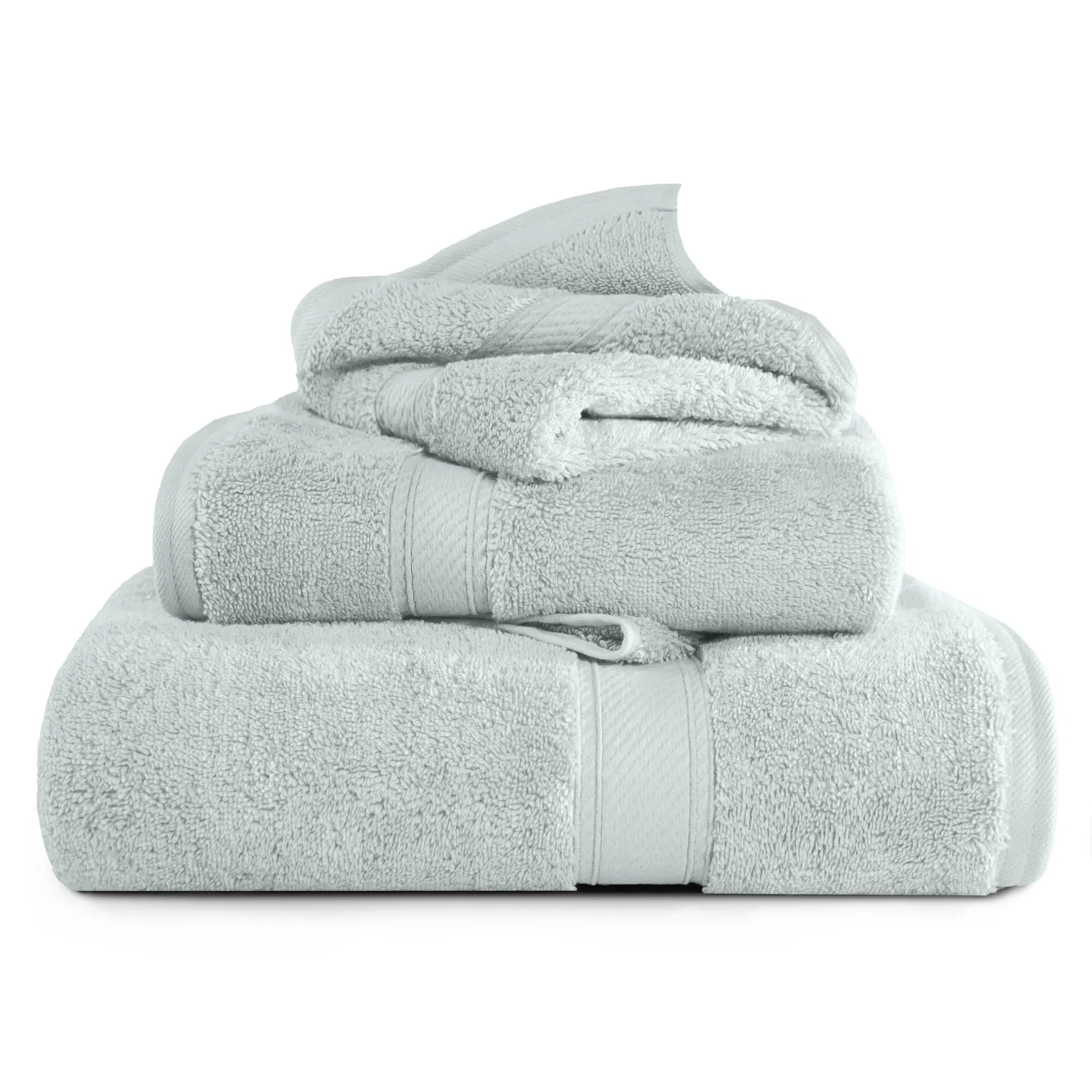 Egyptian Cotton Madison Plush Towel Set 3 Piece - Egyptian Cotton Towel Set by Superior Brand