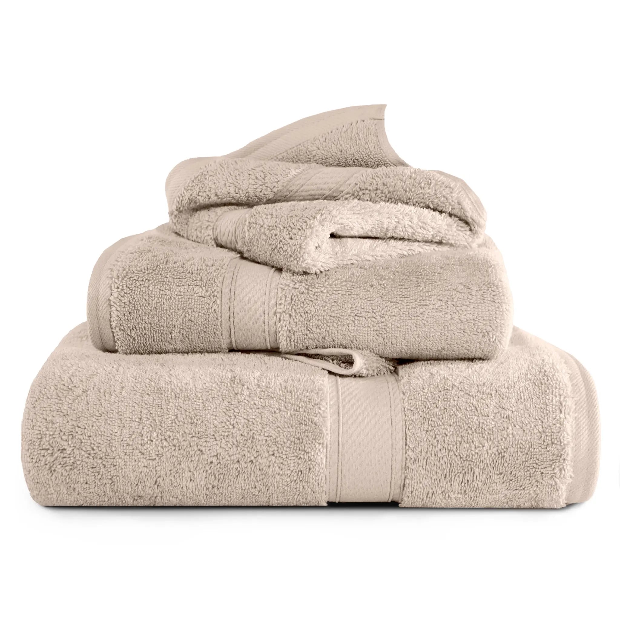 Egyptian Cotton Madison Plush Towel Set 3 Piece - Egyptian Cotton Towel Set by Superior Brand