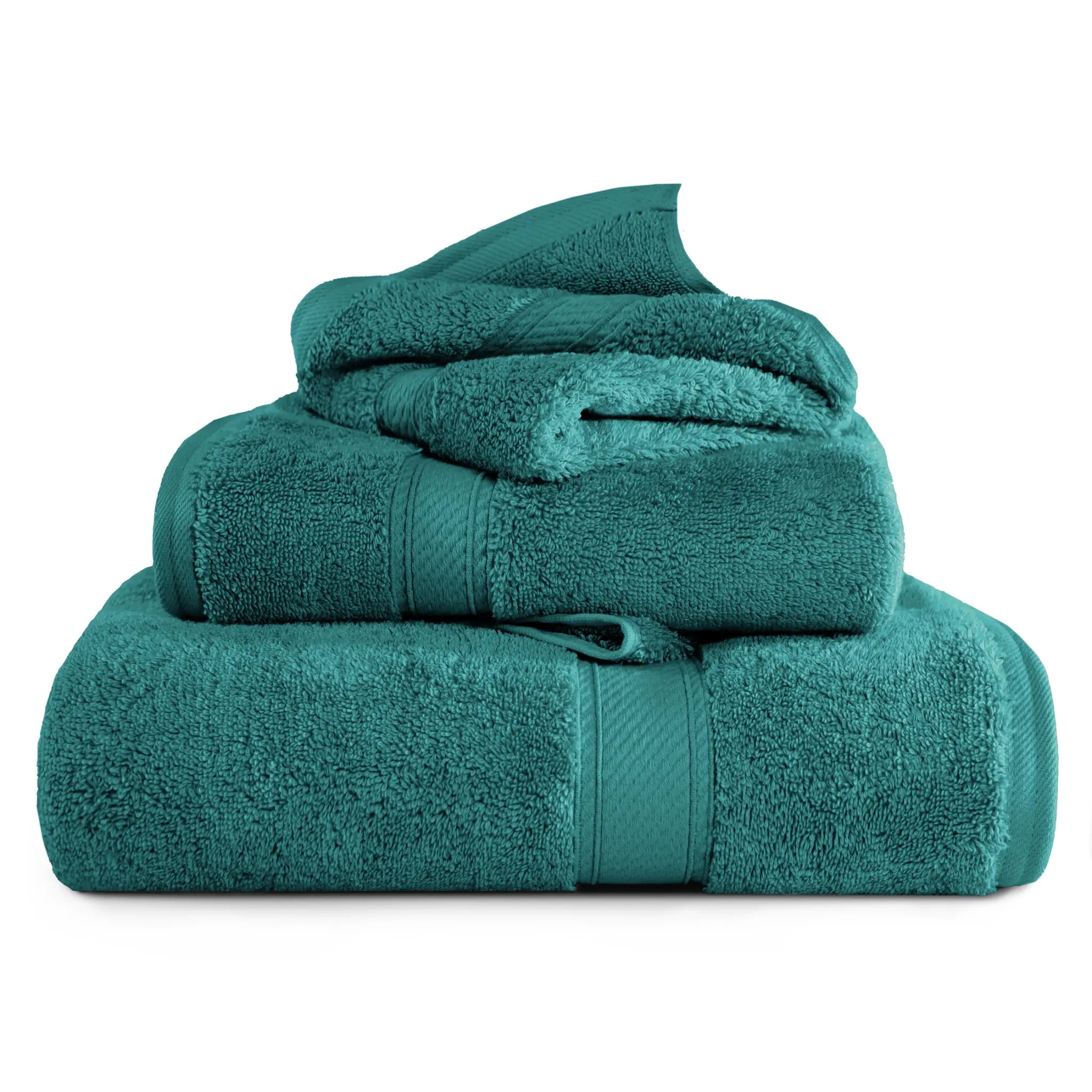 Egyptian Cotton Madison Plush Towel Set 3 Piece - Egyptian Cotton Towel Set by Superior Brand