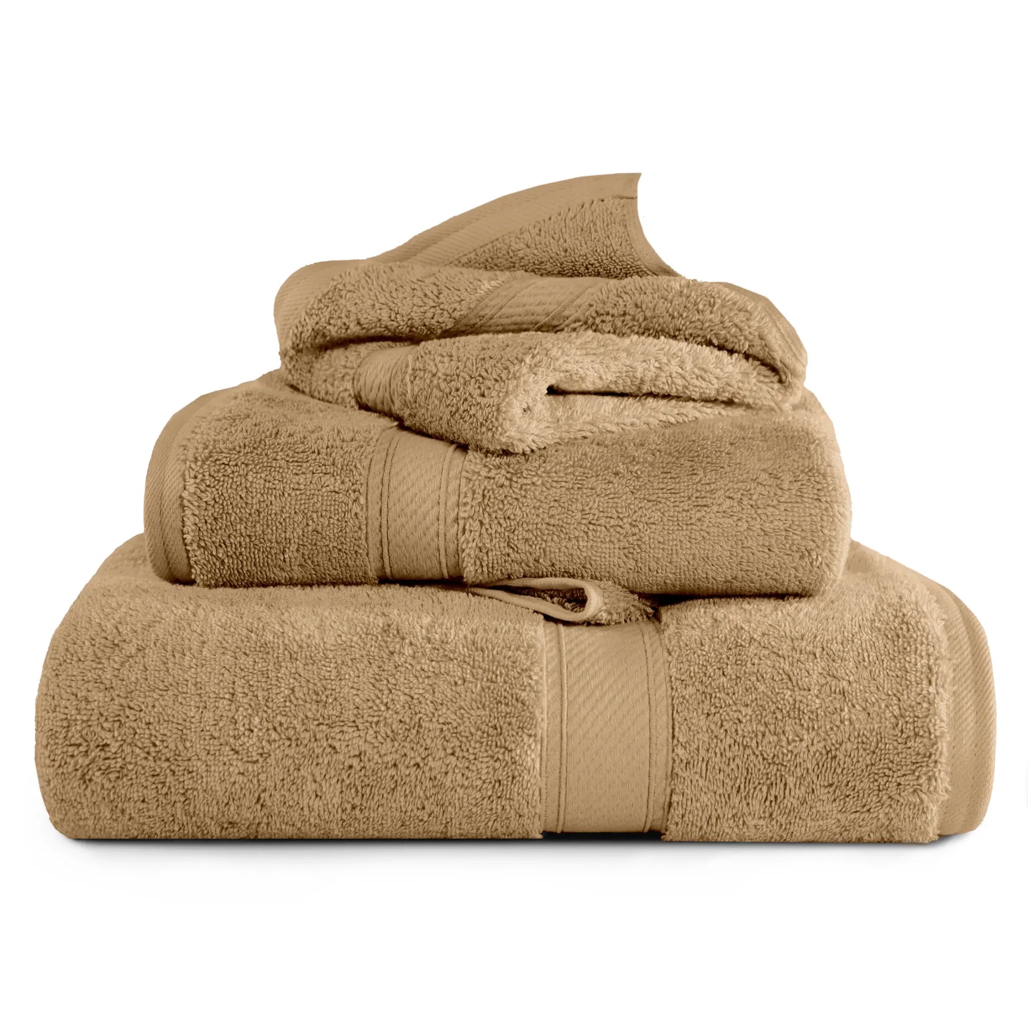 Egyptian Cotton Madison Plush Towel Set 3 Piece - Egyptian Cotton Towel Set by Superior Brand