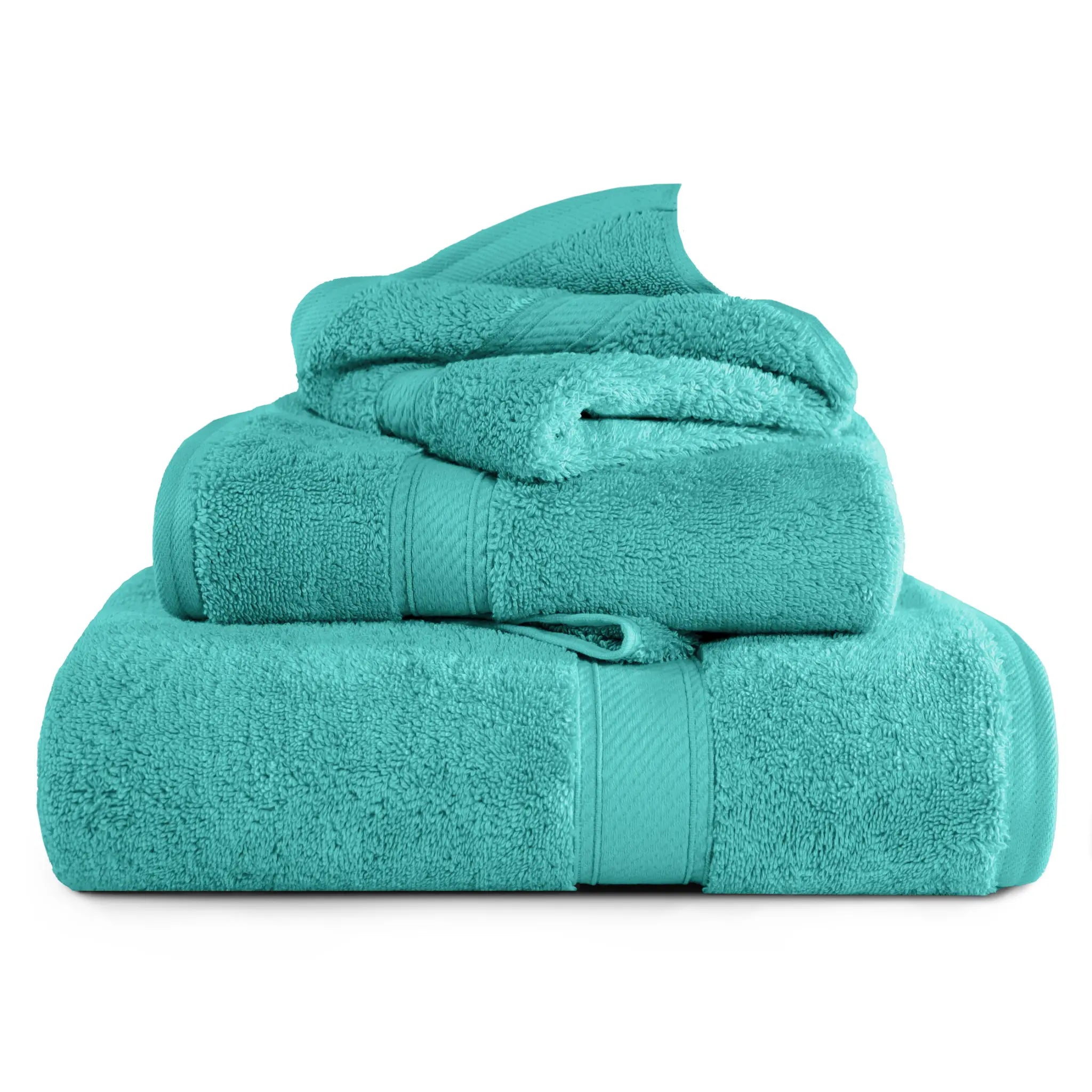 Egyptian Cotton Madison Plush Towel Set 3 Piece - Egyptian Cotton Towel Set by Superior Brand