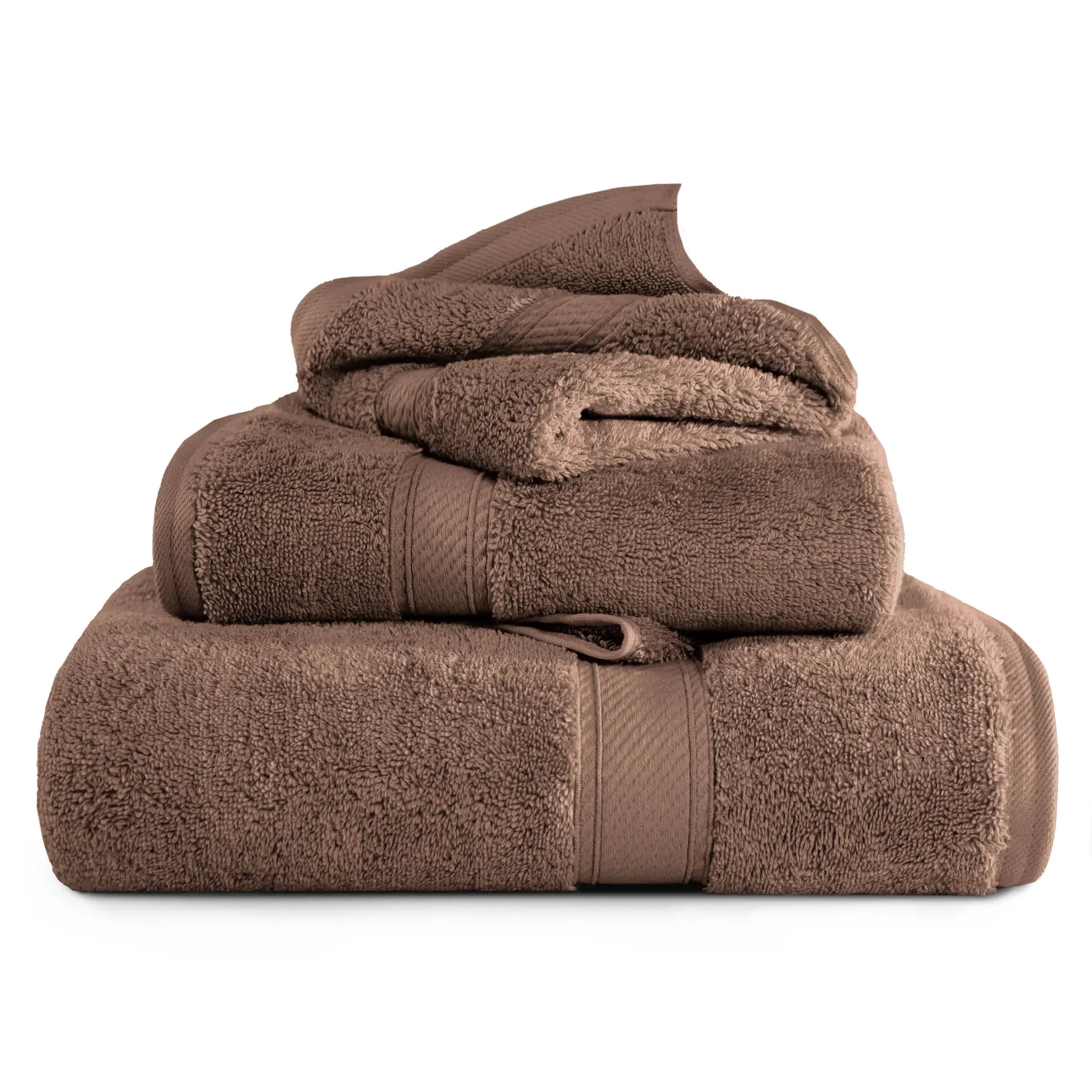 Egyptian Cotton Madison Plush Towel Set 3 Piece - Egyptian Cotton Towel Set by Superior Brand