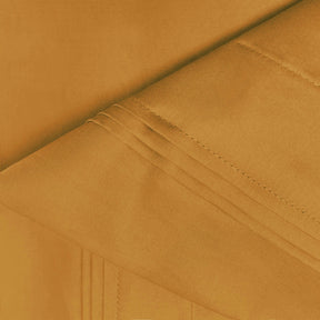 Superior Premium 650 Thread Count Egyptian Cotton Solid Deep Pocket Sheet Set - Maple Sugar