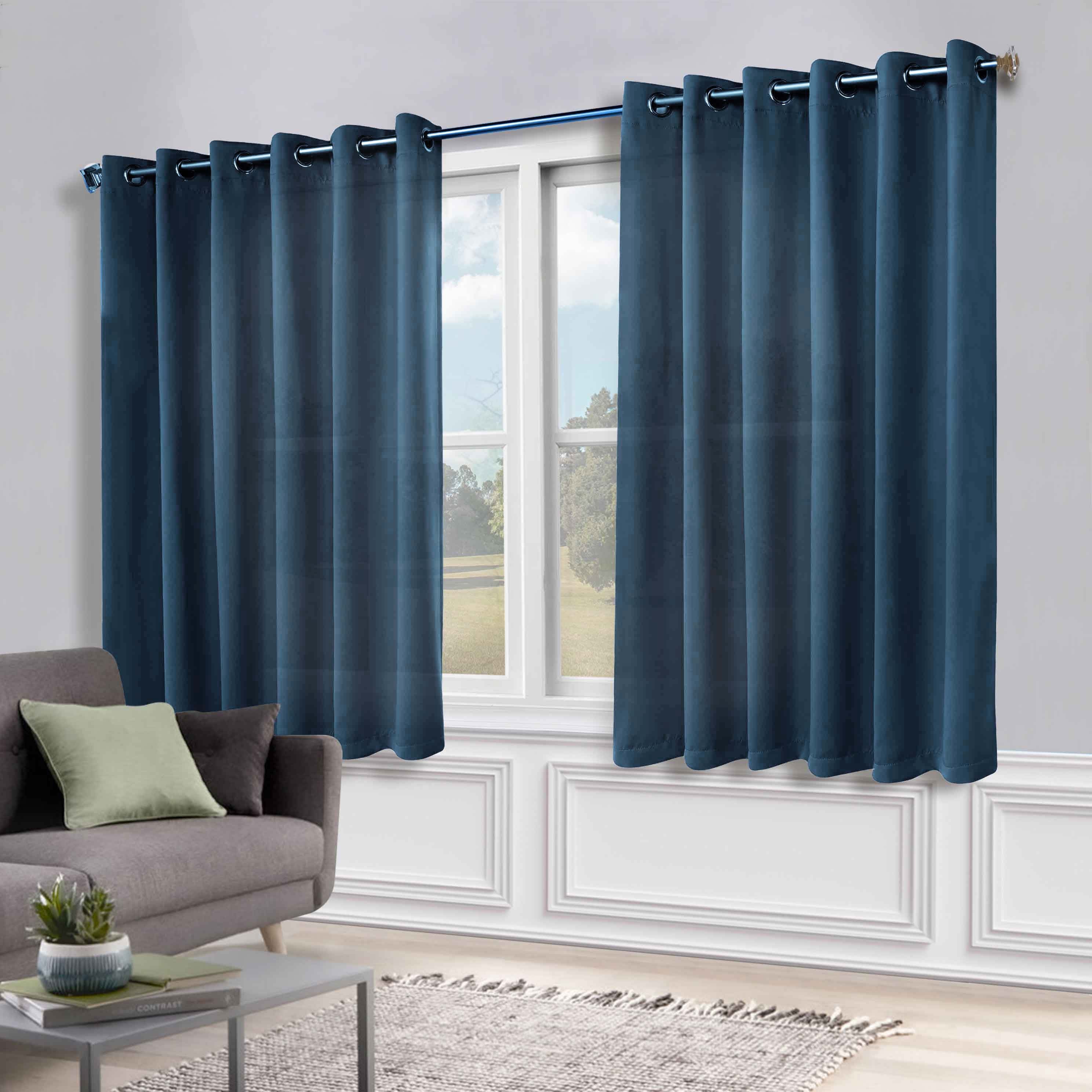Classic Modern Solid Room Darkening Blackout Curtain Panels, Set of 2 - Blackout Curtains by Superior