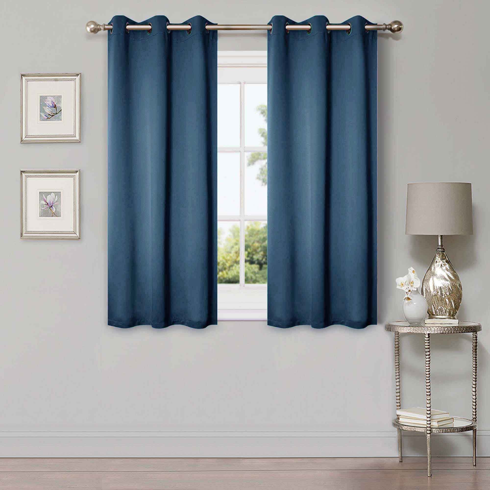 Classic Modern Solid Room Darkening Blackout Curtain Panels, Set of 2 - Blackout Curtains by Superior Brand