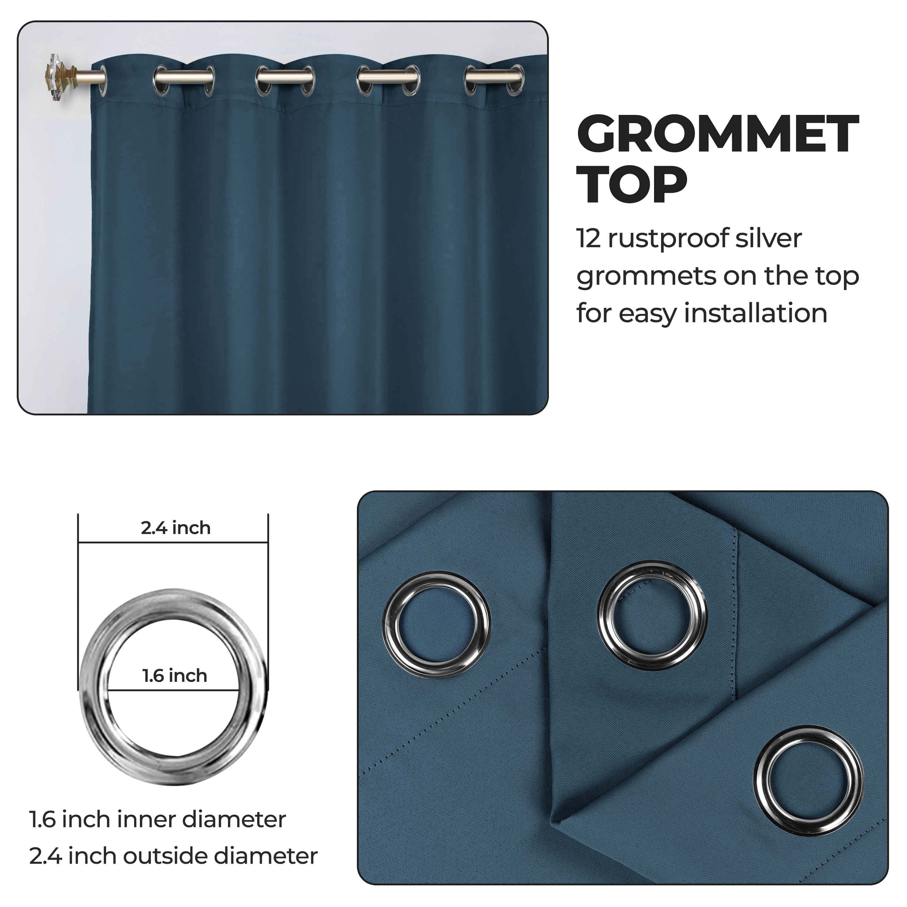 Classic Modern Solid Room Darkening Blackout Curtain Panels, Set of 2 - Blackout Curtains by Superior