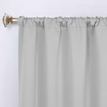 Solid Room Darkening Rod Pocket Blackout Curtain Panels, Set of 2 - Blackout Curtains by Superior