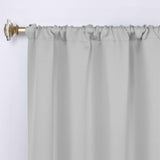 Solid Room Darkening Rod Pocket Blackout Curtain Panels, Set of 2 - Blackout Curtains by Superior