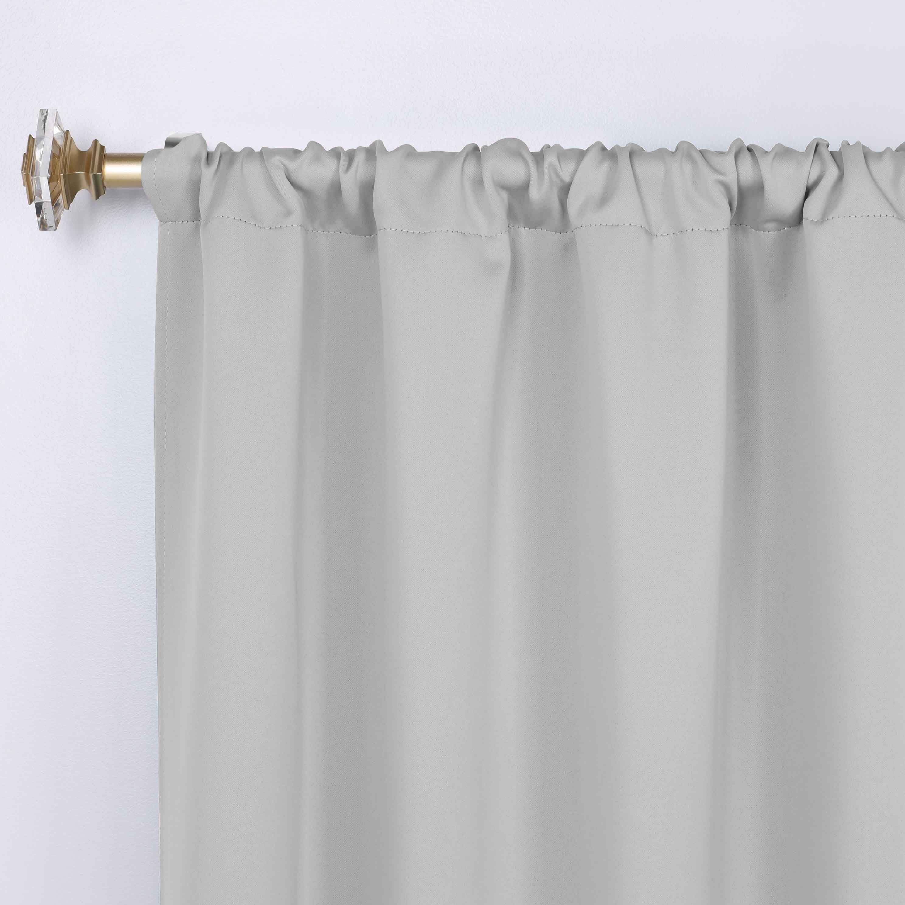 Solid Room Darkening Rod Pocket Blackout Curtain Panels, Set of 2 - Blackout Curtains by Superior