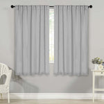Solid Room Darkening Blackout Curtain Panels, Back Tabs, Set of 2 - Blackout Curtains by Superior