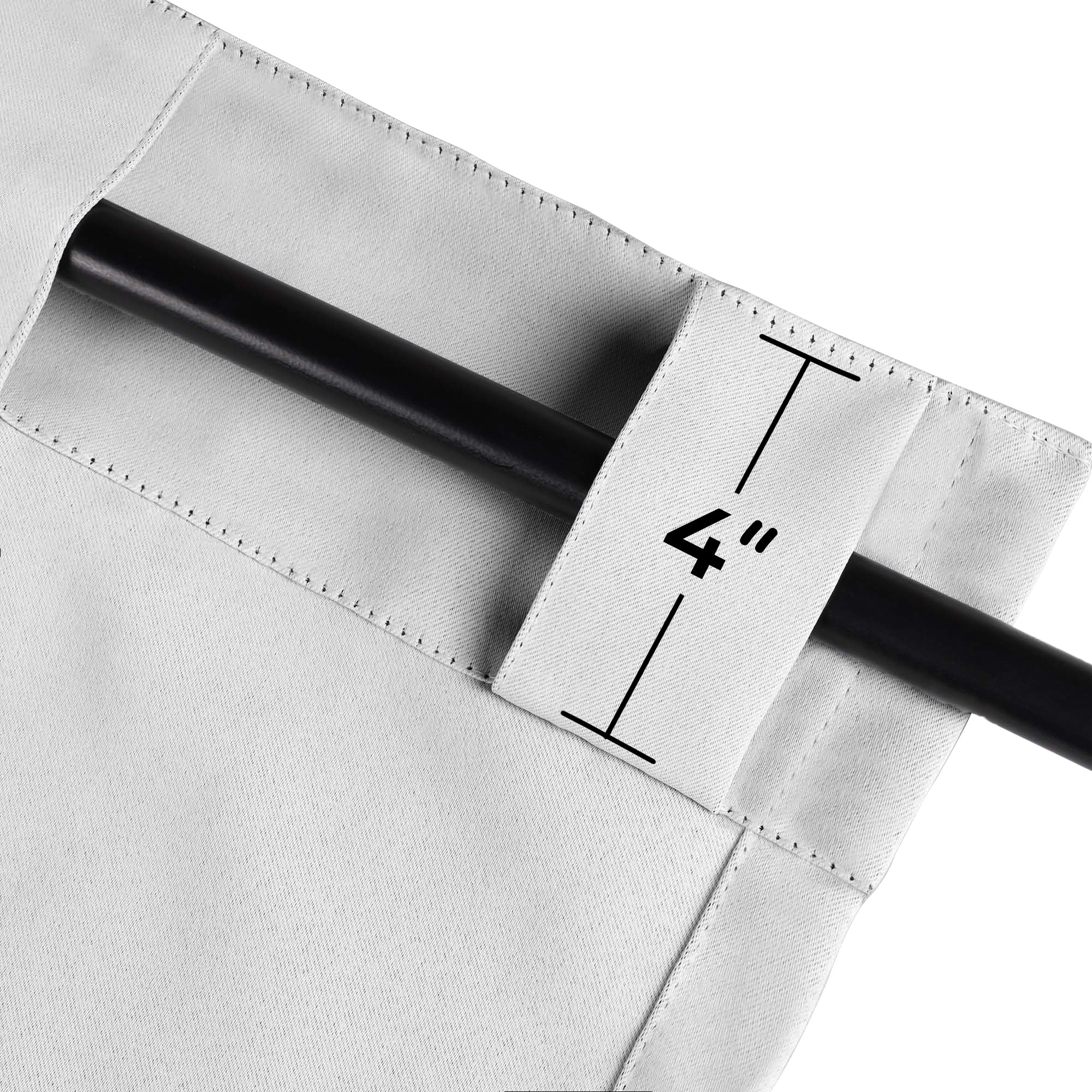 Solid Room Darkening Blackout Curtain Panels, Back Tabs, Set of 2 - Blackout Curtains by Superior