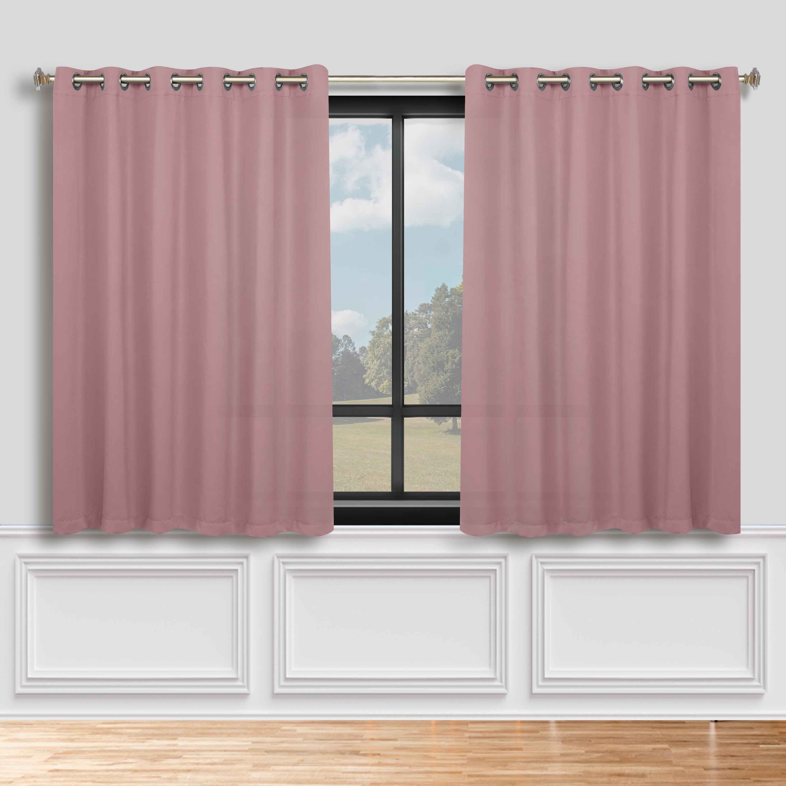 Classic Modern Solid Room Darkening Blackout Curtain Panels, Set of 2 - Blackout Curtains by Superior Brand