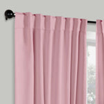 Solid Room Darkening Blackout Curtain Panels, Back Tabs, Set of 2 - Blackout Curtains by Superior