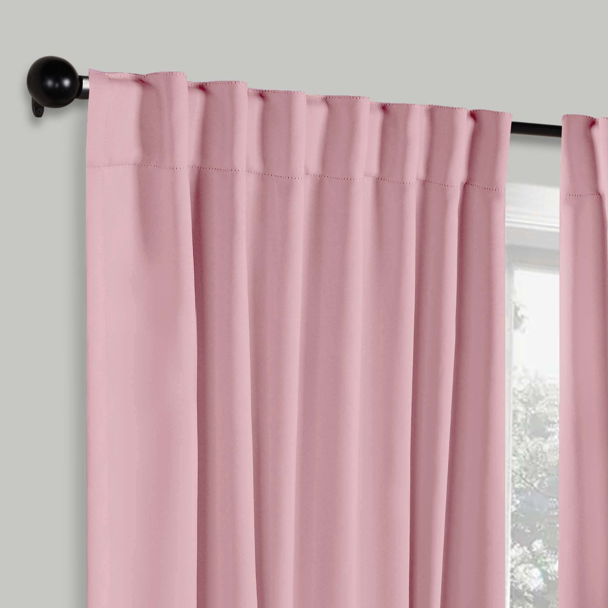 Solid Room Darkening Blackout Curtain Panels, Back Tabs, Set of 2 - Blackout Curtains by Superior