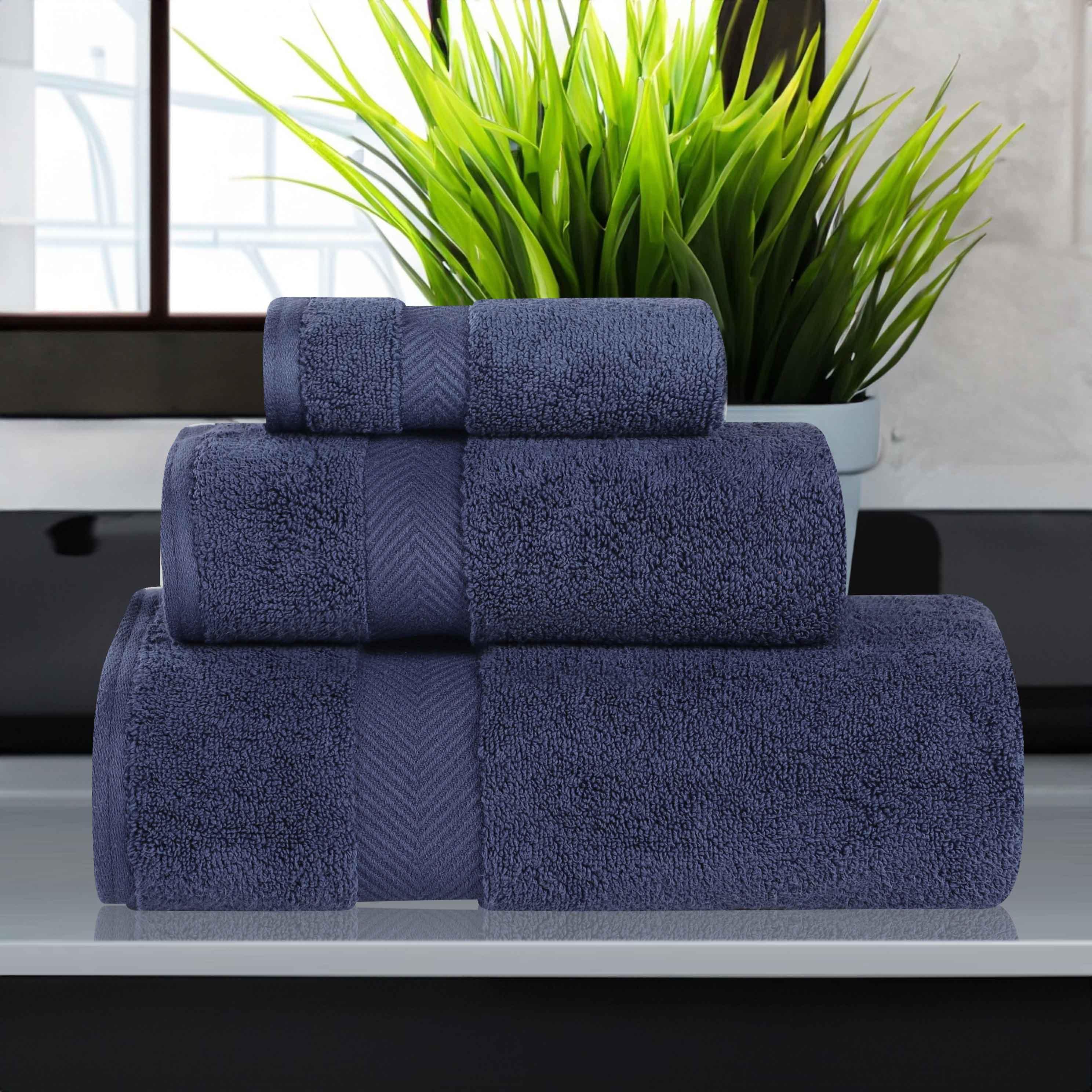 Zero-Twist Smart-Dry Combed Cotton 3 Piece Towel Set - Towel Set by Superior Brand