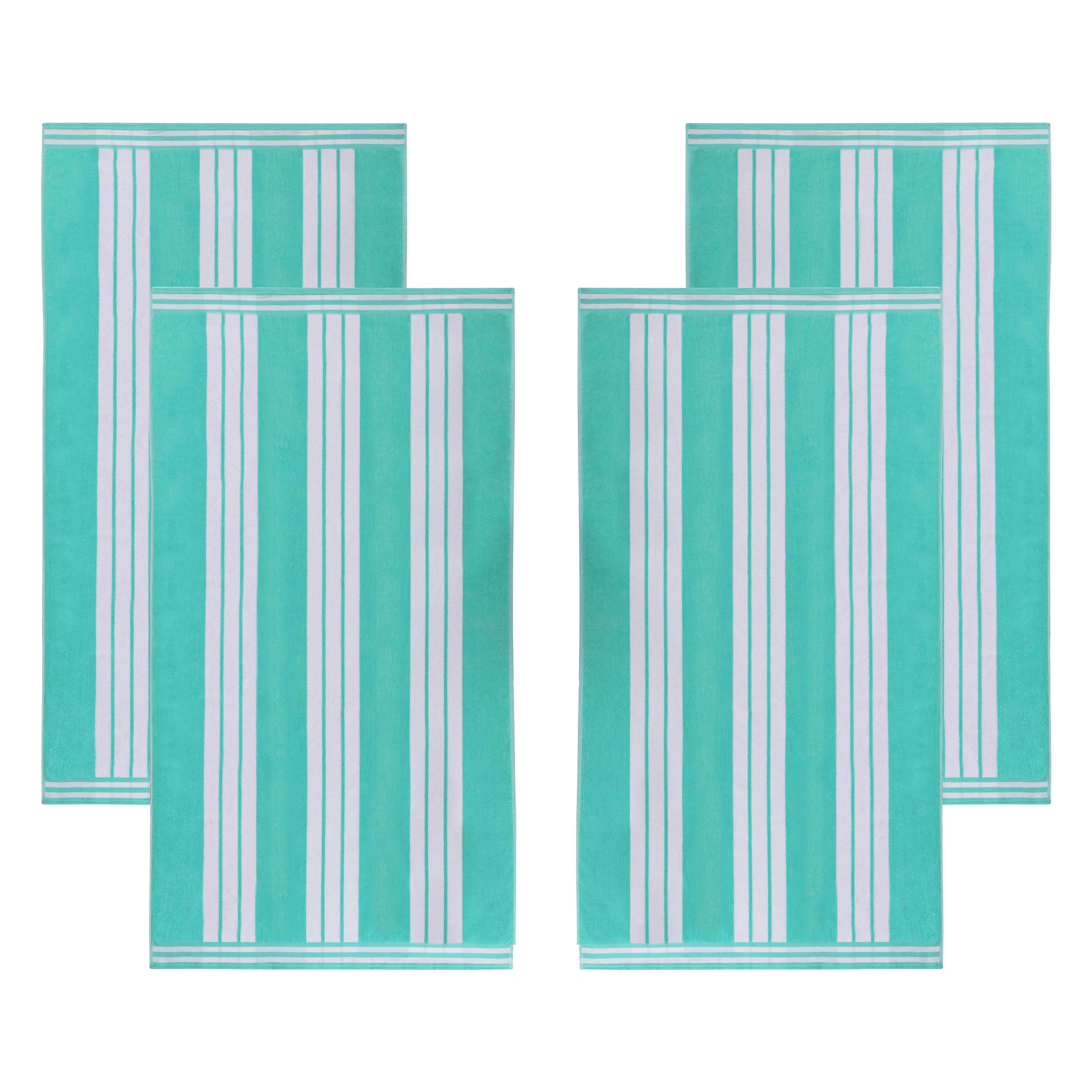 Striped Extra Large Oversized Absorbent Quick Dry Cotton Beach Towel - Beach Towel by Superior