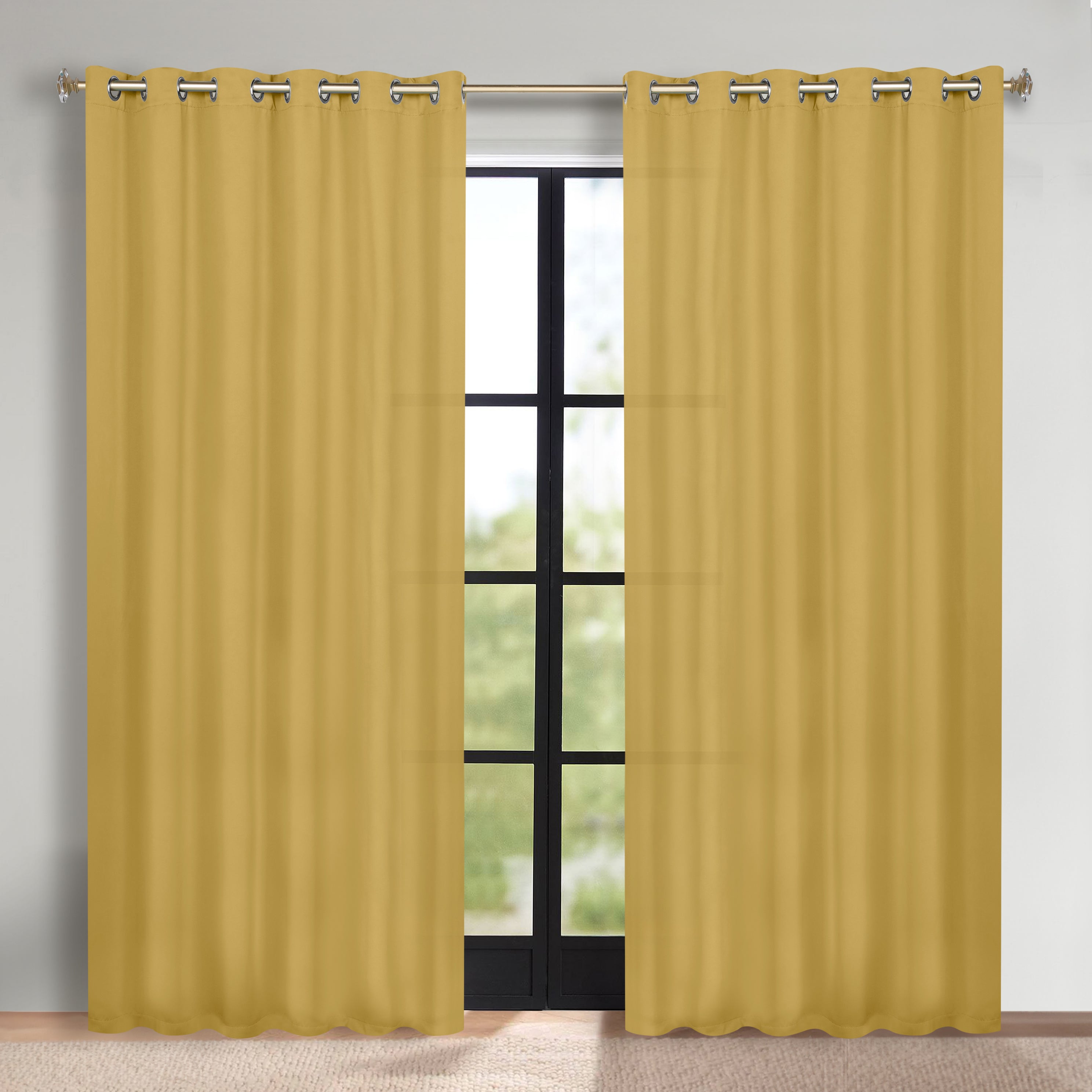 Classic Modern Solid Room Darkening Blackout Curtain Panels, Set of 2 - Blackout Curtains by Superior