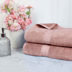 Madison Egyptian Cotton Pile Plush Heavyweight Bath Sheet Set of 2 - Egyptian Cotton Bath Sheet by Superior