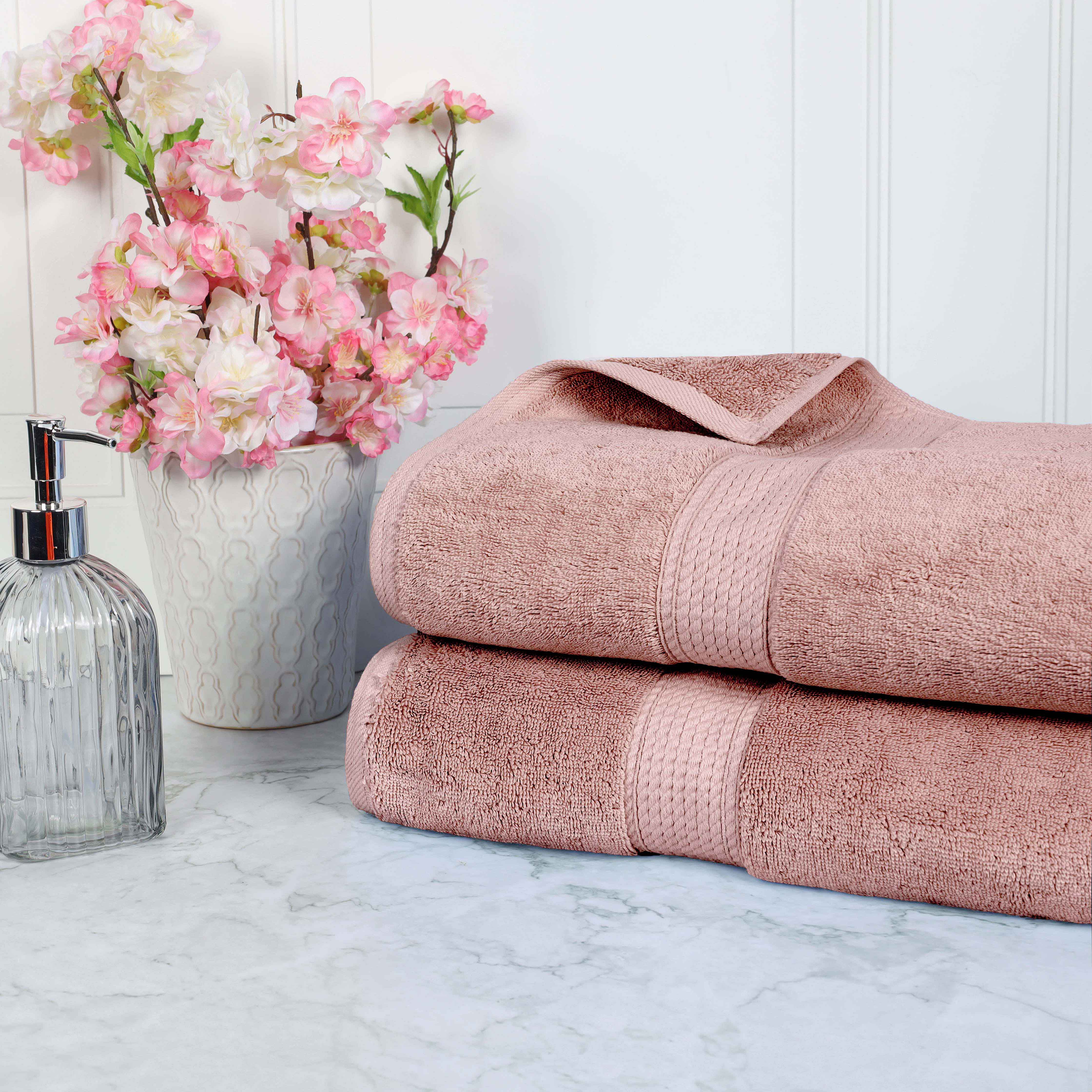 Madison Egyptian Cotton Pile Plush Heavyweight Bath Sheet Set of 2 - Egyptian Cotton Bath Sheet by Superior