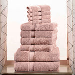 Madison Egyptian Cotton Pile Plush Heavyweight 10 Piece Towel Set - Egyptian Cotton Towel Set by Superior