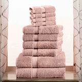 Madison Egyptian Cotton Pile Plush Heavyweight 10 Piece Towel Set - Egyptian Cotton Towel Set by Superior