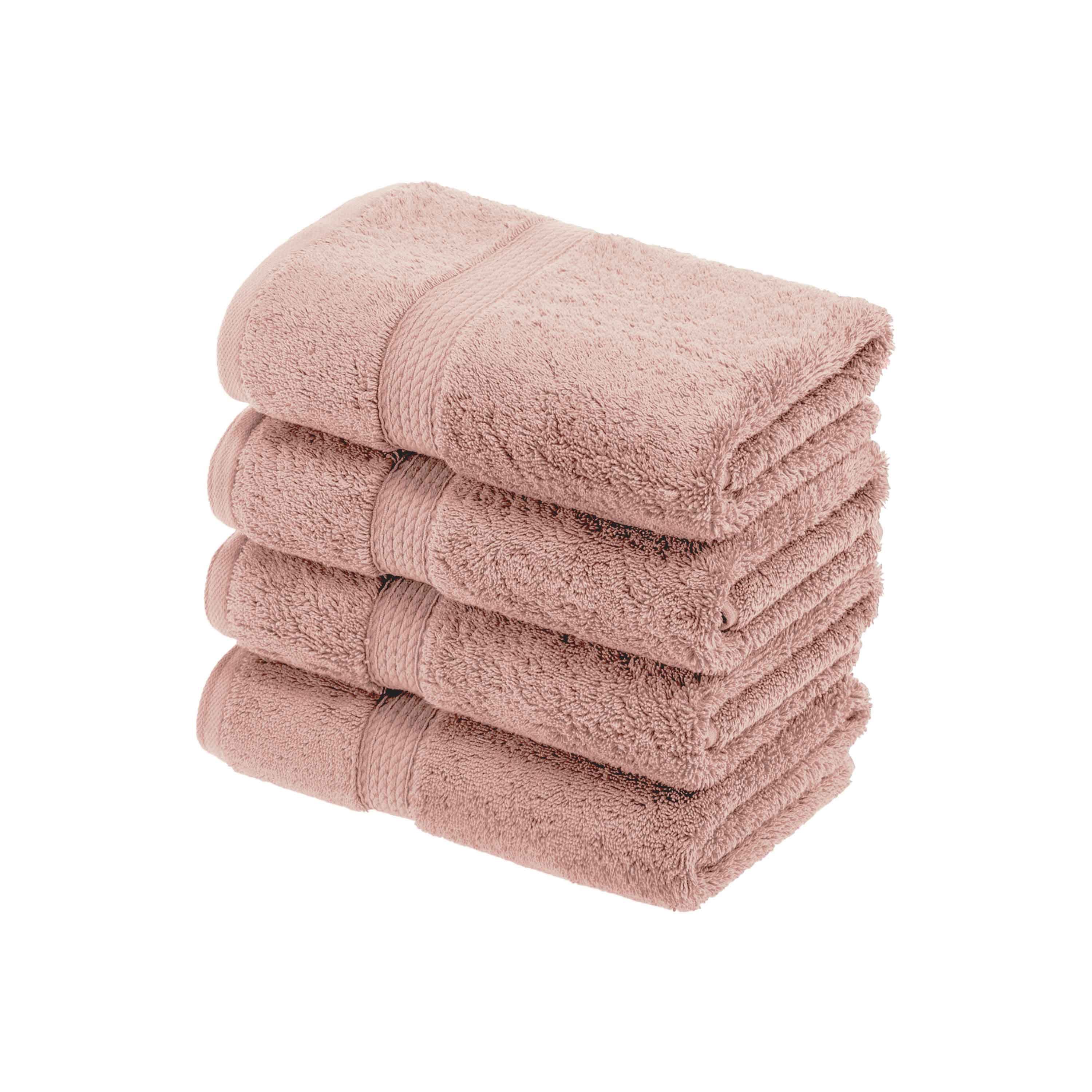 Madison Egyptian Cotton Pile Plush Heavyweight Hand Towel Set of 4 - Egyptian Cotton Hand Towel by Superior