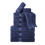 Madison Egyptian Cotton Plush Heavyweight 9 Piece Towel Set - Egyptian Cotton Towel Set by Superior Brand