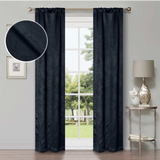 Waverly Geometric Washable Room Darkening Blackout Curtains, Set of 2