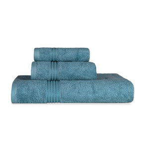 Egyptian Cotton Highly Absorbent Solid Ultra Soft Towel Set - Sapphire