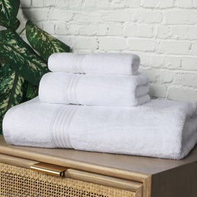 Egyptian Cotton Highly Absorbent Solid Ultra Soft Towel Set - White