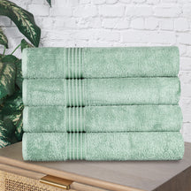 Egyptian Cotton Highly Absorbent Solid 4-Piece Ultra Soft Bath Towel Set - Sage