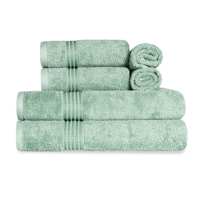 Egyptian Cotton Highly Absorbent Solid Ultra Soft Towel Set - Sage