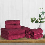 Heritage Egyptian Cotton Plush Heavyweight 8 Piece Towel Set - Egyptian Cotton Towel Set by Superior