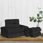 Heritage Egyptian Cotton Plush Heavyweight 8 Piece Towel Set - Egyptian Cotton Towel Set by Superior
