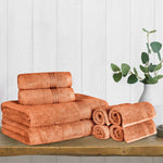 Heritage Egyptian Cotton Plush Heavyweight 8 Piece Towel Set - Egyptian Cotton Towel Set by Superior