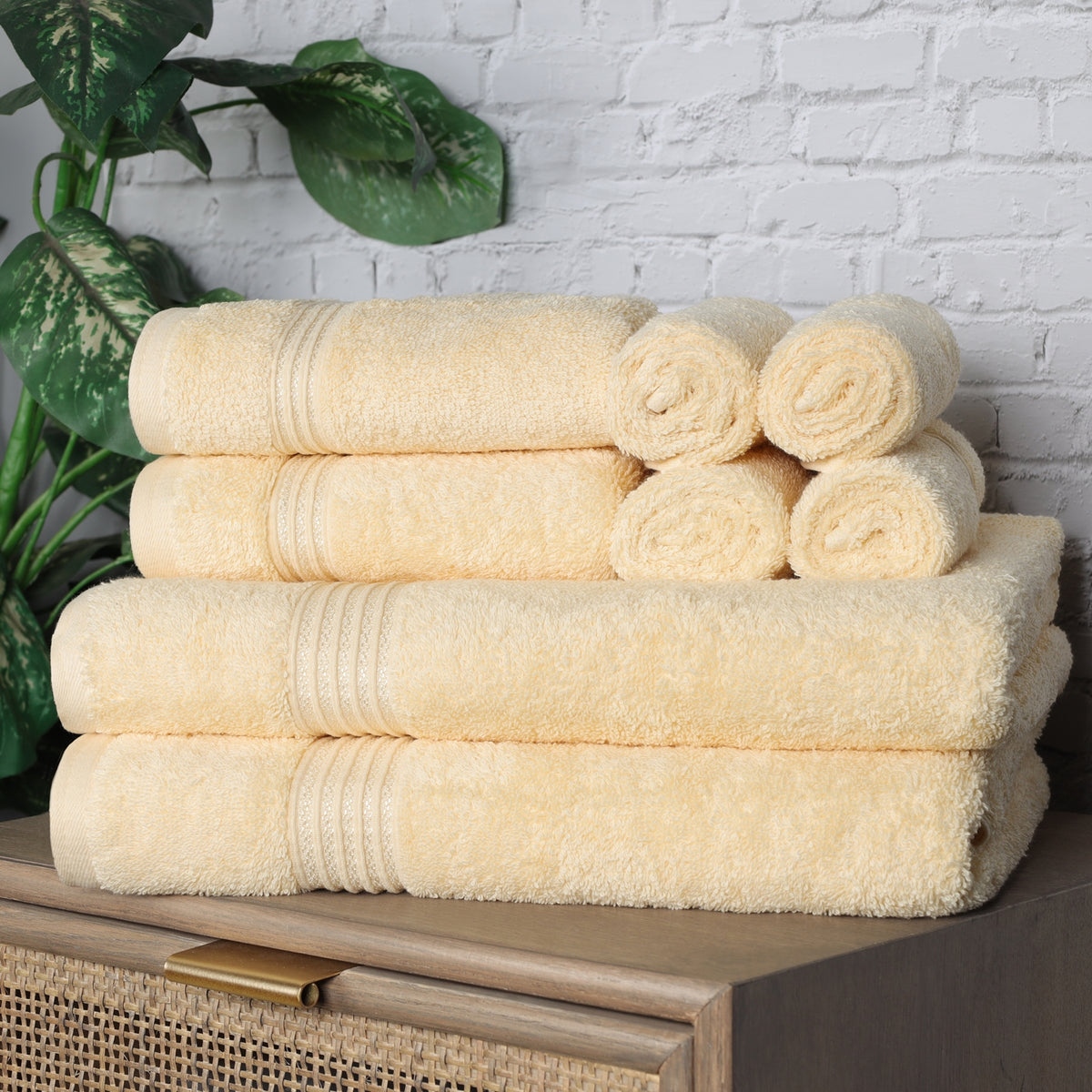 Superior Soho 6 Piece Cotton Towel Set Basil