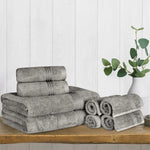Heritage Egyptian Cotton Plush Heavyweight 8 Piece Towel Set - Egyptian Cotton Towel Set by Superior