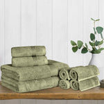 Heritage Egyptian Cotton Plush Heavyweight 8 Piece Towel Set - Egyptian Cotton Towel Set by Superior