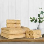 Heritage Egyptian Cotton Plush Heavyweight 8 Piece Towel Set - Egyptian Cotton Towel Set by Superior