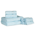 Heritage Egyptian Cotton Plush Heavyweight 8 Piece Towel Set - Egyptian Cotton Towel Set by Superior