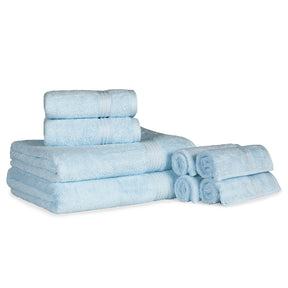 Egyptian Cotton Highly Absorbent Solid Ultra Soft Towel Set - Light Blue