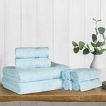 Heritage Egyptian Cotton Plush Heavyweight 8 Piece Towel Set - Egyptian Cotton Towel Set by Superior