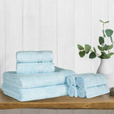 Heritage Egyptian Cotton Plush Heavyweight 8 Piece Towel Set - Egyptian Cotton Towel Set by Superior