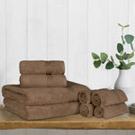 Heritage Egyptian Cotton Plush Heavyweight 8 Piece Towel Set - Egyptian Cotton Towel Set by Superior