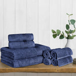 Heritage Egyptian Cotton Plush Heavyweight 8 Piece Towel Set - Egyptian Cotton Towel Set by Superior