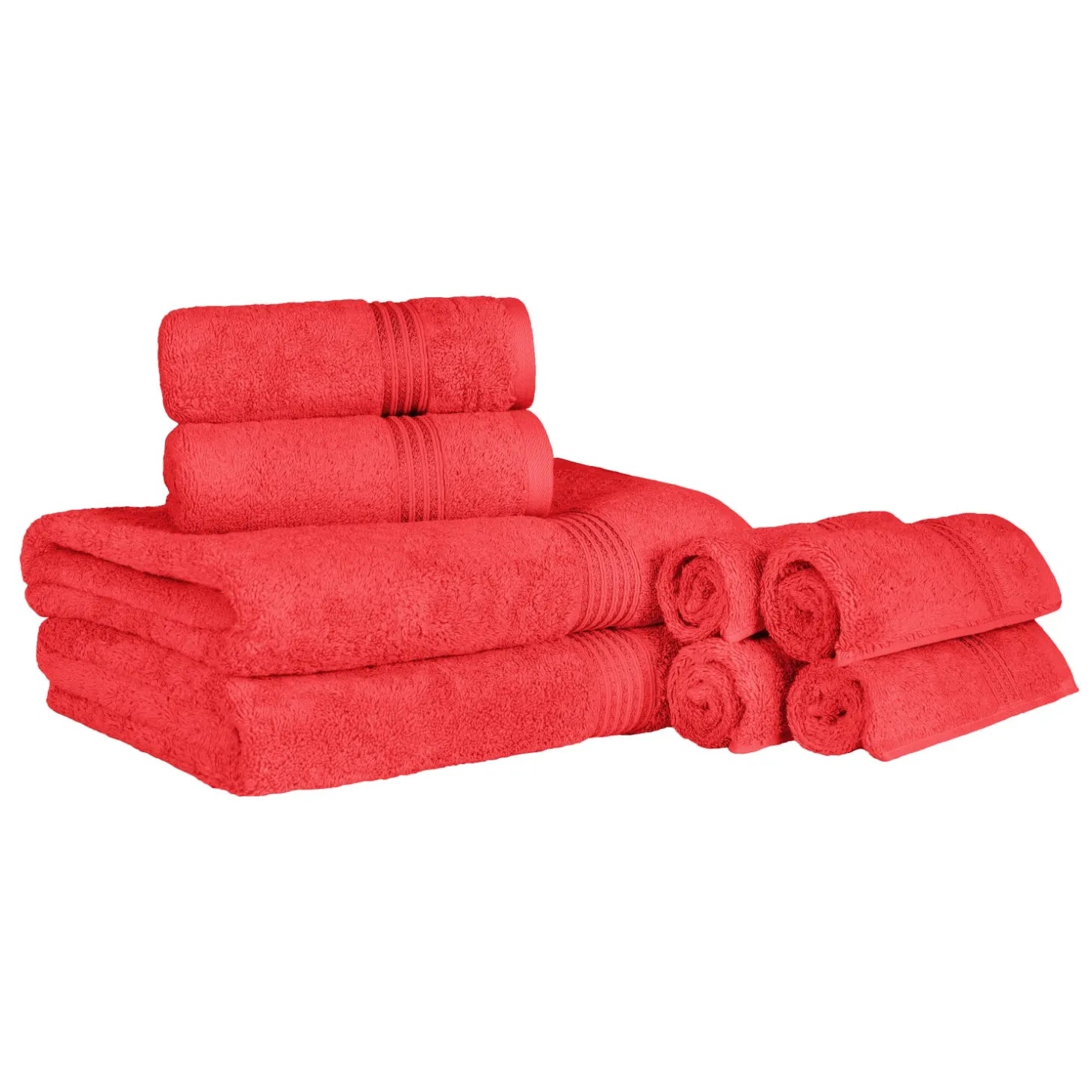 Heritage Egyptian Cotton Plush Heavyweight 8 Piece Towel Set - Egyptian Cotton Towel Set by Superior